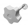 VCT.40 P-M8X50-C9; Knob; Ø: 40mm; Ext.thread: M8; 50mm; H: 27mm; technopolymer (PP); ELESA+GANTER VCT.40 P-M8X50-C9; Knob; Ø: 40mm; Ext.thread: M8; 50mm; H: 27mm; technopolymer (PP); ELESA+GANTER