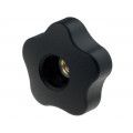 VCT.50 FP-M10; Knob; Ø: 50mm; Int.thread: M10; 20mm; H: 32mm; technopolymer (PP); ELESA+GANTER VCT.50 FP-M10; Knob; Ø: 50mm; Int.thread: M10; 20mm; H: 32mm; technopolymer (PP); ELESA+GANTER