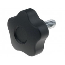 VCT.50 P-M10X20-C9; Knob; Ø: 50mm; Ext.thread: M10; 20mm; H: 32mm; technopolymer (PP); ELESA+GANTER