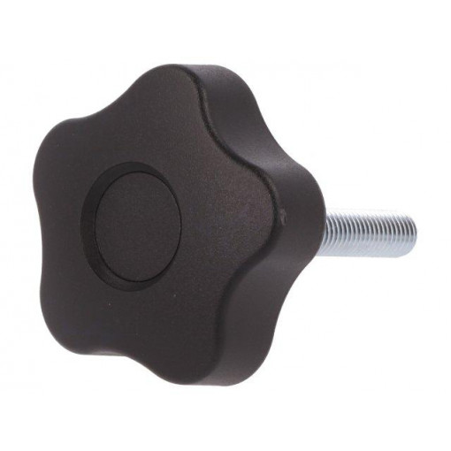 VCT.50 P-M8X40-C9; Knob; Ø: 50mm; Ext.thread: M8; 40mm; H: 32mm; technopolymer (PP); ELESA+GANTER