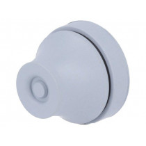 100292; Grommet; with bulkhead; Ømount.hole: 23mm; EPDM; dark grey; IP67; TRELLEBORG 100292; Grommet; with bulkhead; Ømount.hole: 23mm; EPDM; dark grey; IP67; TRELLEBORG