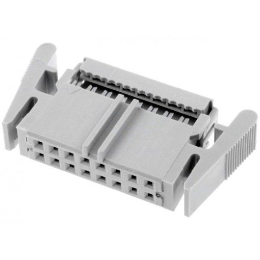 VFL16G; Plug; IDC; female; PIN: 16; straight; IDC; for ribbon cable; 1.27mm; FISCHER ELEKTRONIK