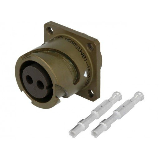 VG95234B1-16A11SN; Connector: circular; VG95234; socket; female; PIN: 2; with contacts; AMPHENOL