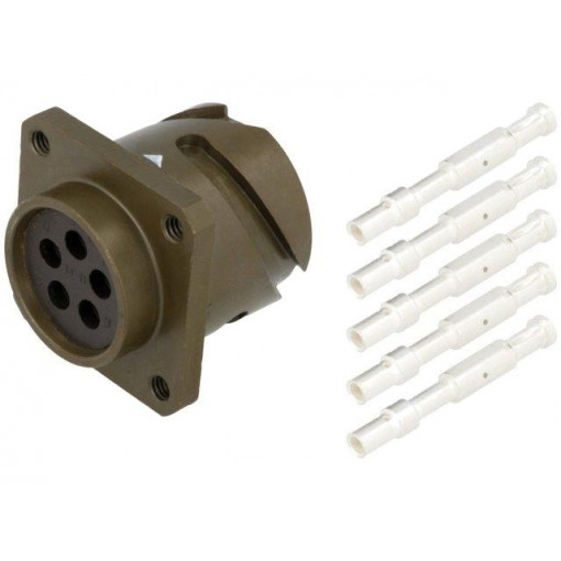 VG95234B1-18-11SN; Connector: circular; VG95234; socket; female; PIN: 5; with contacts; AMPHENOL