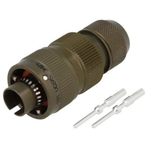 VG95234M-10SL-4PN; Connector: circular; VG95234; plug; male; PIN: 2; with contacts; AMPHENOL