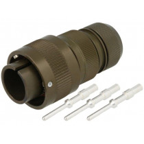 VG95234M-16-10PN; Connector: circular; VG95234; socket; male; PIN: 3; with contacts; AMPHENOL