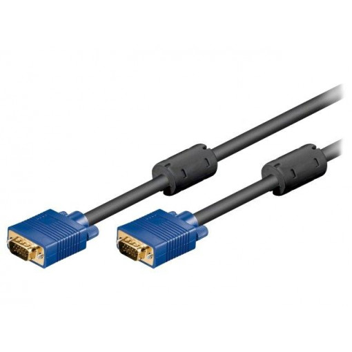 93369; Cable; D-Sub 15pin HD plug,both sides; 3m; Colour: black; Goobay 93369; Cable; D-Sub 15pin HD plug,both sides; 3m; Colour: black; Goobay
