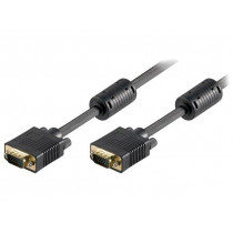 50490; Cable; D-Sub 15pin HD plug,both sides; 5m; Colour: black; Goobay 50490; Cable; D-Sub 15pin HD plug,both sides; 5m; Colour: black; Goobay