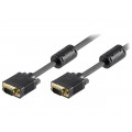 68139; Cable; D-Sub 15pin HD plug,both sides; 15m; Colour: black; Goobay