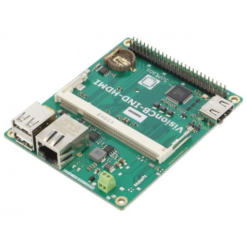 VISIONCB-6ULL-IND-HDMI V.1.0; Dev.kit: ARM NXP; Ethernet,UART,USB; 9÷12VDC; 98x79x22mm; 0÷70°C; SOMLABS