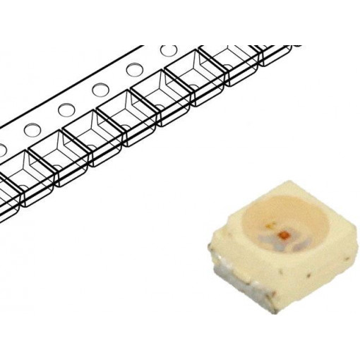 VLMA3100-GS08; LED; SMD; 3528,PLCC2; yellow; 2.5mcd; 3.5x2.8x1.75mm; 60°; 2.2÷2.9V; VISHAY