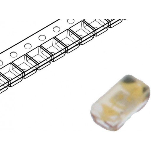 VLMB1500-GS08; LED; SMD; 0402; blue; 11.2÷45mcd; 1x0.5x0.35mm; 130°; 2.65÷3.15V; VISHAY