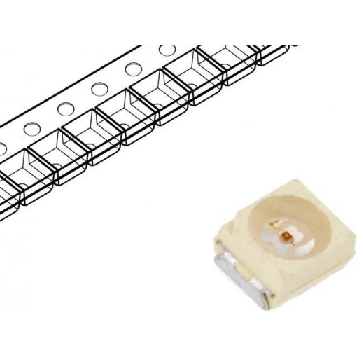 VLMG31K1L2-GS08; LED; SMD; 3528,PLCC2; green; 7.1÷28mcd; 3.5x2.8x1.75mm; 120°; 2mA; VISHAY