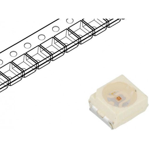 VLMG31L1M2-GS08; LED; SMD; 3528,PLCC2; green; 11.2÷28mcd; 3.5x2.8x1.75mm; 120°; 10mA; VISHAY