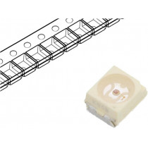 VLMH3100-GS08; LED; SMD; 3528,PLCC2; red; 2.8÷10mcd; 3.5x2.8x1.75mm; 120°; 2÷2.8V; VISHAY
