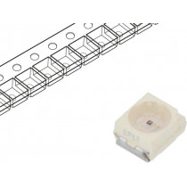 VLMK33S1T1-GS08; LED; SMD; 3528,PLCC2; amber; 180÷355mcd; 3.5x2.8x1.75mm; 60°; 20mA; VISHAY