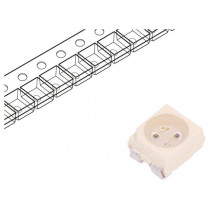 VLMKE3400-GS08; LED; SMD; 3528,PLCC4; red; 56÷180mcd; 3.5x2.8x1.75mm; 60°; 1.9÷2.6V; VISHAY