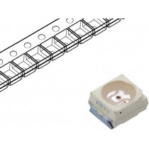 VLMS30J1K2-GS08; LED; SMD; 3528,PLCC2; red; 4.5÷11.2mcd; 3.5x2.8x1.75mm; 60°; 2mA; VISHAY