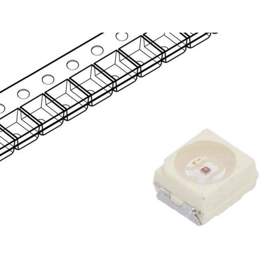VLMS33S1U1-GS08; LED; SMD; 3528,PLCC2; red; 180÷560mcd; 3.5x2.8x1.75mm; 60°; 30mA; VISHAY
