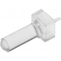 VLP-450-R; Fibre for LED; round; Ø3mm; Front: convex; BIVAR