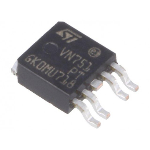 VN751PT; IC: driver; high-side; 2.5A; Channels: 1; PPAK; Package: tube; STMicroelectronics