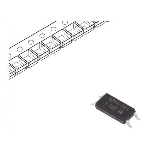 VOL628A-3X001T; Optocoupler; SMD; Channels: 1; Out: transistor; Uinsul: 5kV; Uce: 80V; VISHAY