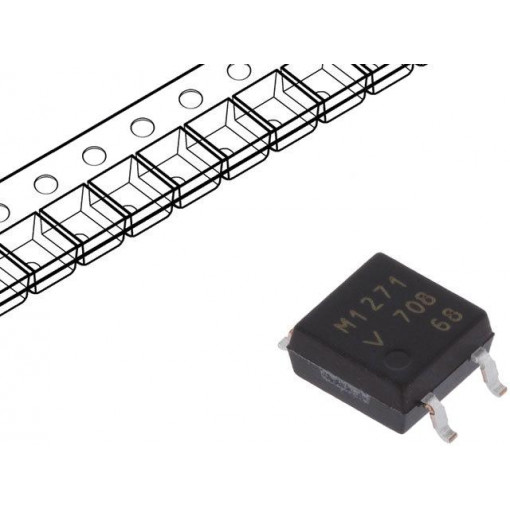 VOM1271T; Optocoupler; SMD; Channels: 1; Out: MOSFET; 4.5kV; SOP4; VISHAY