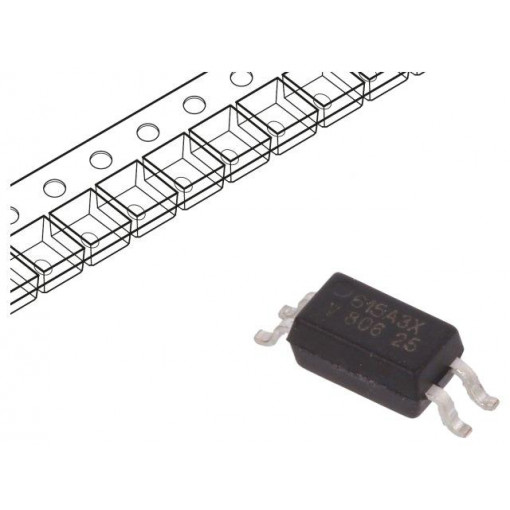 VOS615A-3X001T; Optocoupler; SMD; Channels: 1; Out: transistor; Uinsul: 3.75kV; VISHAY