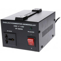 VP-500VA; Autotransformer; 230/120VAC; Power: 500VA; Usec.1: 120V; VOLT POLSKA