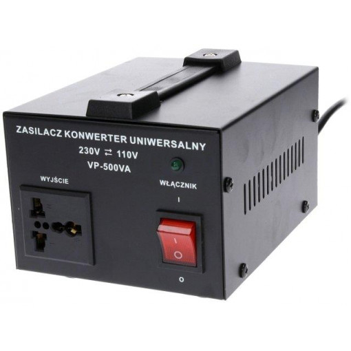 VP-500VA; Autotransformer; 230/120VAC; Power: 500VA; Usec.1: 120V; VOLT POLSKA
