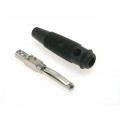 VQ20SW; Plug; 4mm banana; 16A; 60VDC; black; 3mΩ; 1.5mm2; Contacts: brass; HIRSCHMANN T&M