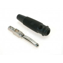 VQ20SW; Plug; 4mm banana; 16A; 60VDC; black; 3mΩ; 1.5mm2; Contacts: brass; HIRSCHMANN T&M