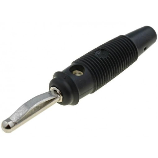 VQ30SW; Plug; 4mm banana; 16A; 60VDC; black; 3mΩ; 1.5mm2; Contacts: brass; HIRSCHMANN T&M