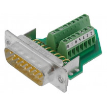 VS-15-ST-DSUB/16-MPT-0,5 1688078; D-Sub; PIN: 15; plug; male; for cable; screw terminal; 5A; 60V; PHOENIX CONTACT