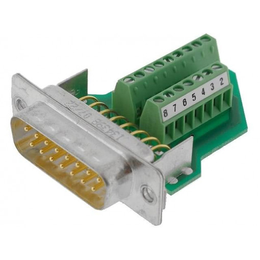 VS-15-ST-DSUB/16-MPT-0,5 1688078; D-Sub; PIN: 15; plug; male; for cable; screw terminal; 5A; 60V; PHOENIX CONTACT