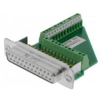 VS-25-BU-DSUB/25-MPT-0,5 1689776; D-Sub; PIN: 25; plug; female; for cable; screw terminal; 5A; 60V; PHOENIX CONTACT