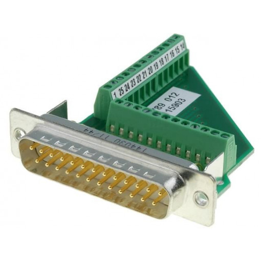 VS-25-ST-DSUB/25-MPT-0,5 1689789; D-Sub; PIN: 25; plug; male; for cable; screw terminal; 5A; 60V; PHOENIX CONTACT