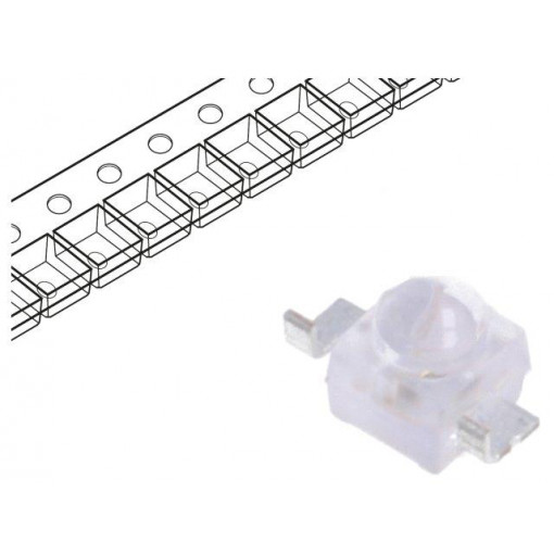 VSMB2943SLX01; IR transmitter; 940nm; transparent; 40mW; 50°; SMD; 100mA; VISHAY