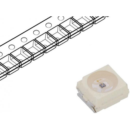 VSMB3940X01-GS08; IR transmitter; 3528,PLCC2; 940nm; transparent; 40mW; 120°; SMD; VISHAY