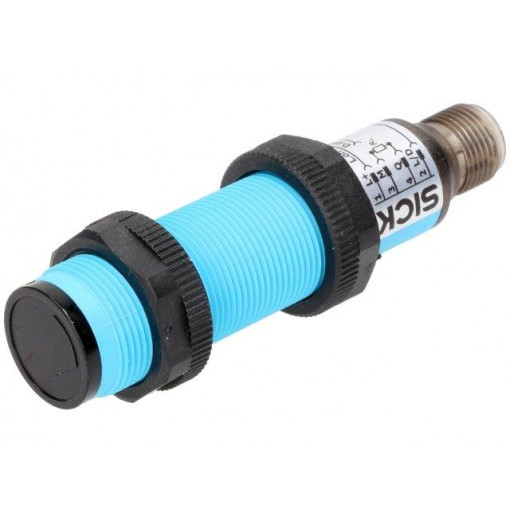 VTF18-4P1740; Sensor: photoelectric; straight; Range: 3÷100mm; PNP; 100mA; PIN: 4; SICK