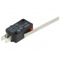 VX-013-1A3; Microswitch SNAP ACTION; with lever; SPDT; 0.1A/125VAC; ON-(ON); OMRON OCB