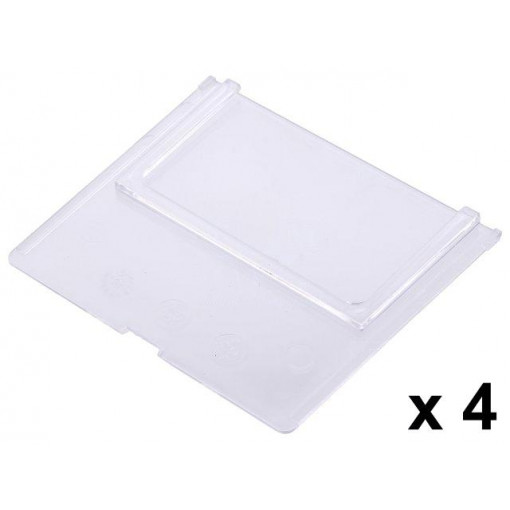 456590; Divider; 85x1x75mm; transparent; plastic; 4pcs.; ALLIT AG 456590; Divider; 85x1x75mm; transparent; plastic; 4pcs.; ALLIT AG