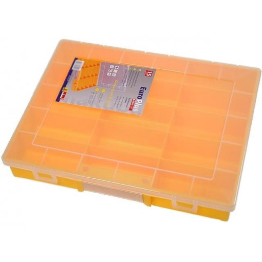 ; Container: compartment box; 370x295x58mm; yellow; polypropylene; ALLIT AG ; Container: compartment box; 370x295x58mm; yellow; polypropylene; ALLIT AG