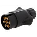 W12-T7-21; Connector: automotive; plug; PIN: 7; Conform to: PN-ISO 1724; 12VDC; TESAT