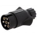 W12-T7-21NI; Connector: automotive; plug; PIN: 7; nickel plated; 12VDC; 7mm; TESAT W12-T7-21NI; Connector: automotive; plug; PIN: 7; nickel plated; 12VDC; 7mm; TESAT