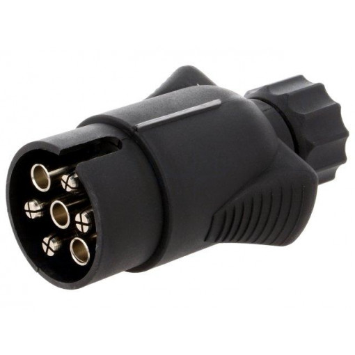 W12-T7-21NI; Connector: automotive; plug; PIN: 7; nickel plated; 12VDC; 7mm; TESAT W12-T7-21NI; Connector: automotive; plug; PIN: 7; nickel plated; 12VDC; 7mm; TESAT