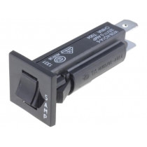 3-1393250-8; Circuit breaker; Urated: 250VAC; 32VDC; 5A; SPST-NC; Poles: 1; Ø16mm; TE Connectivity