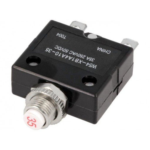 1423674-6; Circuit breaker; Urated: 250VAC; 50VDC; 10A; SPST-NC; Poles: 1; TE Connectivity