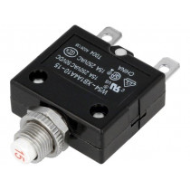 1423674-8; Circuit breaker; Urated: 250VAC; 50VDC; 15A; SPST-NC; Poles: 1; TE Connectivity 1423674-8; Circuit breaker; Urated: 250VAC; 50VDC; 15A; SPST-NC; Poles: 1; TE Connectivity