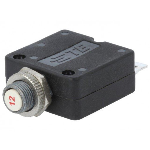 W58-XB1A4A-12; Circuit breaker; Urated: 250VAC; 50VDC; 12A; SPST-NC; Poles: 1; TE Connectivity